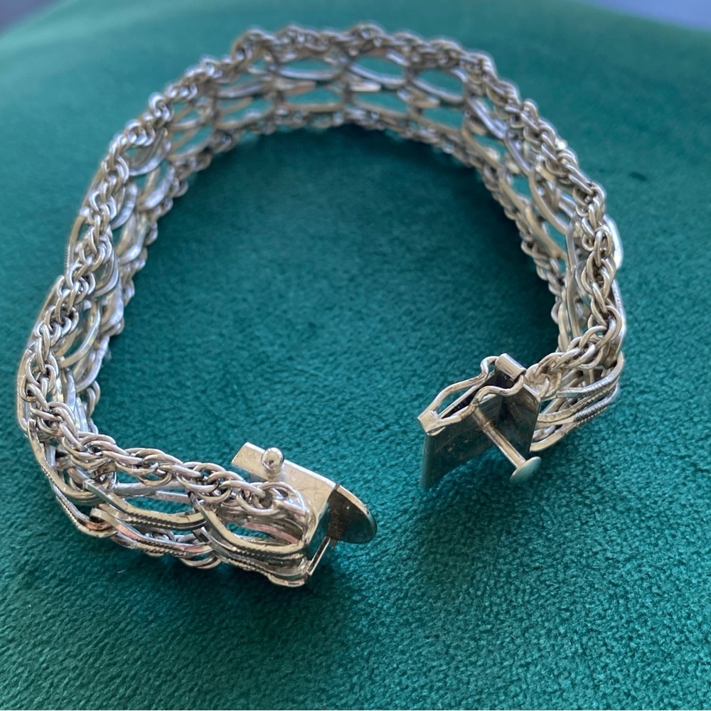 Forstner old silver charm bracelet 22.6 Grams